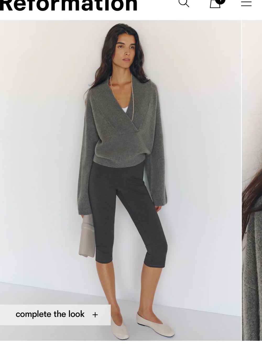 NWT - Reformation Easton Cashmere Sweater